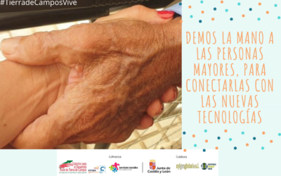 Demos la mano a las personas mayores, para conectarlas en las tecnologías