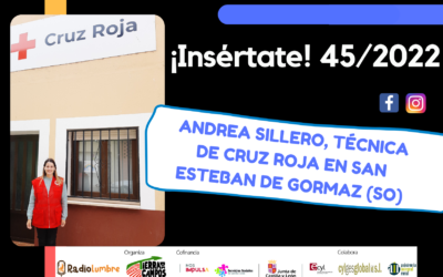 Andrea Sillero, Técnica de Cruz Roja en San Esteban de Gormaz