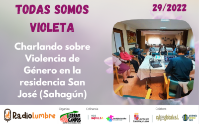 Charlando sobre Violencia de Género en la residencia San José (Sahagún)