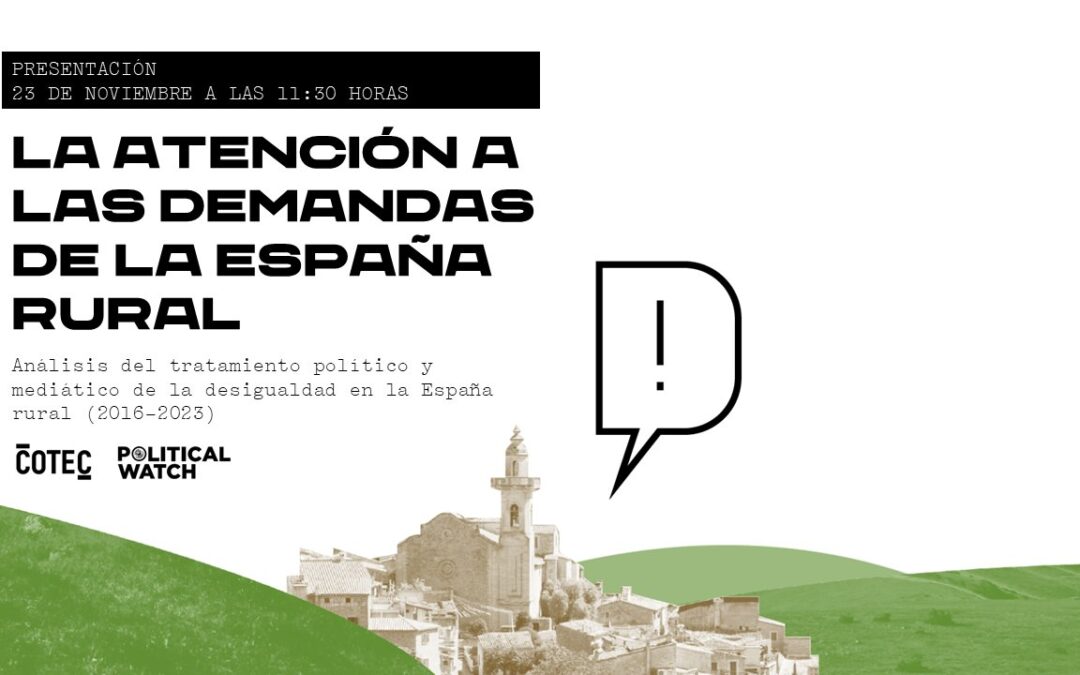 Presentación del estudio ‘Atención a las demandas de la España rural’ en Medina de Rioseco (Valladolid)
