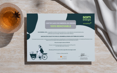 El Colectivo Tierra de Campos certifica el uso de energía 100 % renovable durante 2024