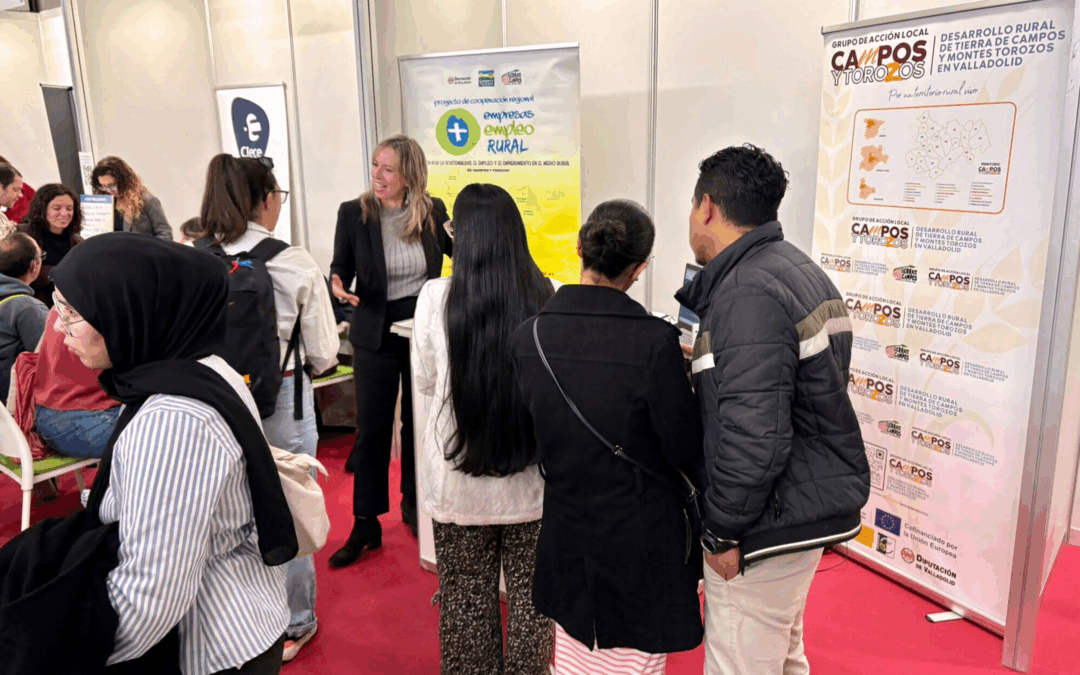 El Colectivo Tierra de Campos pone en valor el potencial del medio rural en la Feria de Empleo, Innovación y Emprendimiento de Valladolid